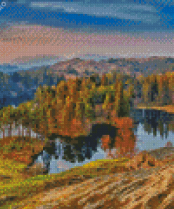 Dusk At Tarn Hows Diamond Painting