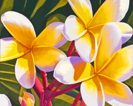 Frangipani Diamond Painting