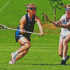 Girls Playing Lacrosse Diamond Painting