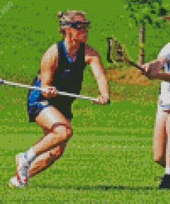 Girls Playing Lacrosse Diamond Painting