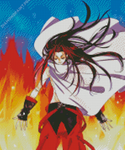 Hao Asakura The Shaman King Art Diamond Painting