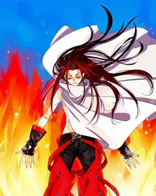 Hao Asakura The Shaman King Art Diamond Painting