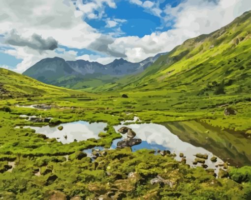 Hatcher Pass Alaska Rock Diamond Painting