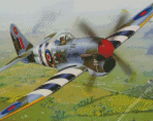 Hawker Typhoon Fighter Diamond Painting