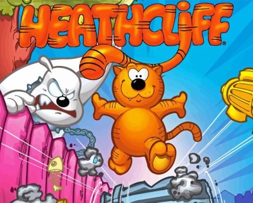 Heathcliff And The Catillac Cats Poster Diamond Painting