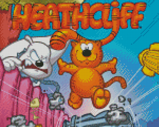 Heathcliff And The Catillac Cats Poster Diamond Painting