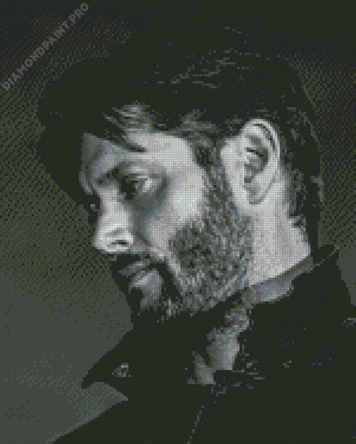 Jensen Ackles Side Profile Diamond Painting