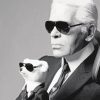 Karl Lagerfeld With Dog Diamond Painting