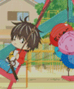 Kotaro Playing In Swing Diamond Painting