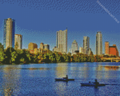 Lady Bird Lake Texas Diamond Painting