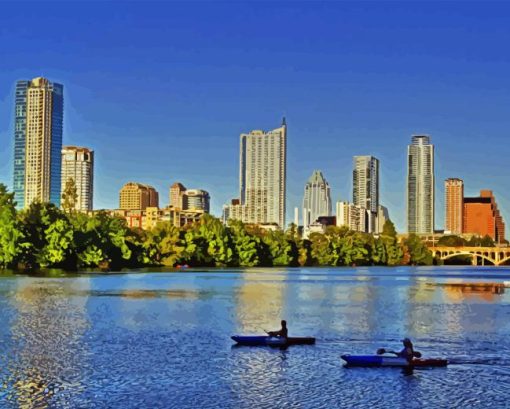 Lady Bird Lake Texas Diamond Painting