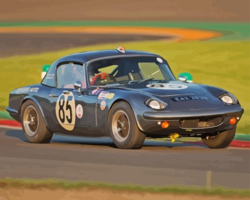 Lotus Elan Race Car Diamond Painting