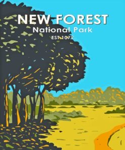 New Forest National Park Poster Diamond Painting