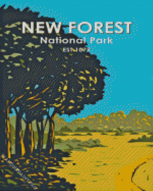 New Forest National Park Poster Diamond Painting