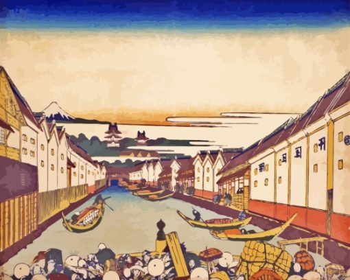 Nihonbashi Bridge In Edo Diamond Painting