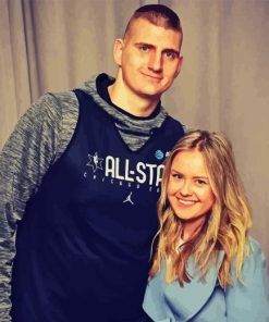 Nikola Jokic And His Wife Diamond Painting