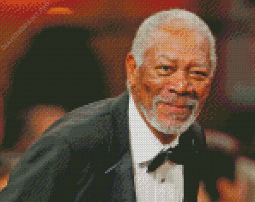 Old Morgan Freeman Diamond Painting