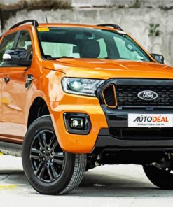 Orange Ford Ranger Diamond Painting