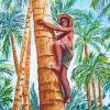 Palm Tree Climb Art Diamond Painting