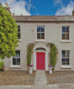 Pink Door House In Howth Diamond Painting