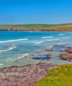 Polzeath Landscape Diamond Painting