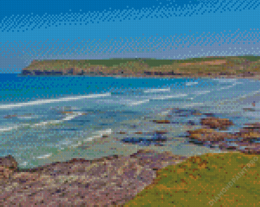 Polzeath Landscape Diamond Painting