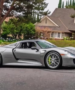 Porsche 918 Spyder Side View Diamond Painting