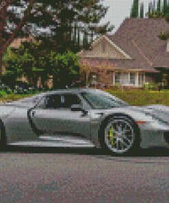 Porsche 918 Spyder Side View Diamond Painting