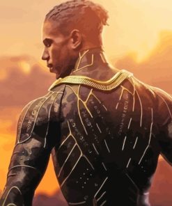 Powerful Erik Killmonger Diamond Painting