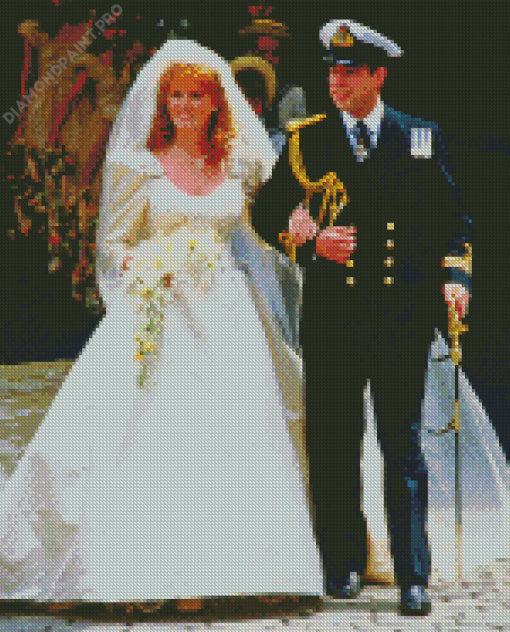 Prince Andrew And Sarah Wedding Diamond Painting