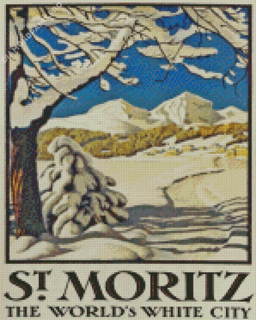 Saint Moritz Worlds White City Diamond Painting