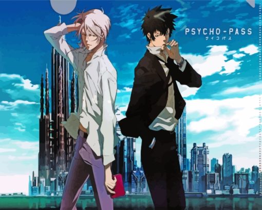 Shinya Kogami And Shougo Makishima Diamond Painting