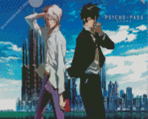 Shinya Kogami And Shougo Makishima Diamond Painting