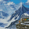 Snowy Tibet Mountains Diamond Painting