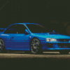 Subaru Impreza Blue Car Diamond Painting