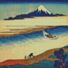 Tama River Katsushika Hokusai Diamond Painting