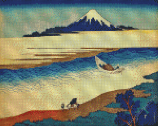 Tama River Katsushika Hokusai Diamond Painting