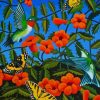 Trumpet Vines With Hummingbirds Diamond Painting