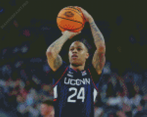 UConn Huskies Basketball Player Diamond Painting