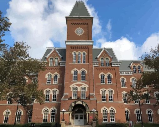 University Hall Ohio State University Diamond Painting