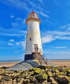 Wales Talacre Lighthouse Diamond Painting