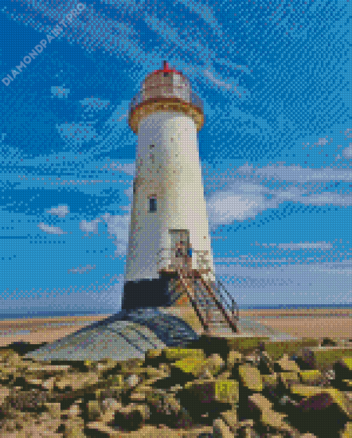 Wales Talacre Lighthouse Diamond Painting