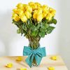 Yellow Roses In Vase Diamond Painting