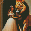 Aesthetic Lion And The Lady Diamond Painting