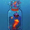 Aesthetic Ship In Bottle Diamond Painting