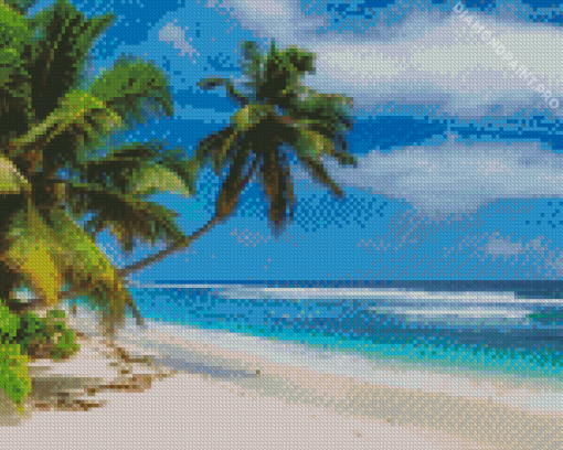 Beautiful Cancun Beach Landscape Diamond Painting