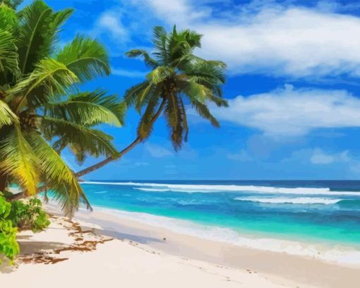 Beautiful Cancun Beach Landscape Diamond Painting