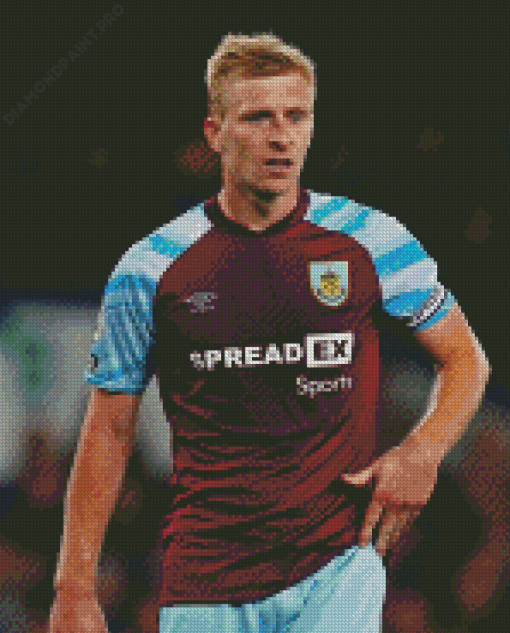 Ben Mee Burnley Fc Team Player Diamond Painting