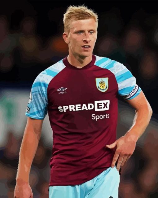 Ben Mee Burnley Fc Team Player Diamond Painting