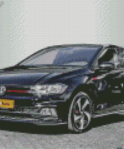 Black Vw Polo Gti Car Diamond Painting